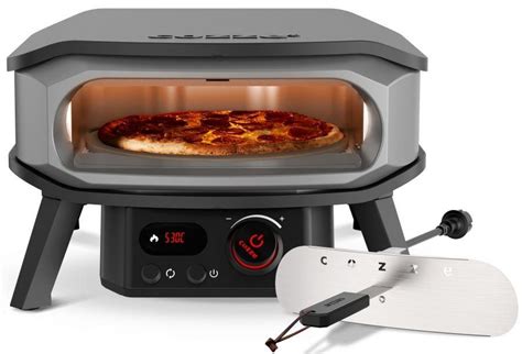 Cozze električna pizza pečica z vrtljivim kamnom