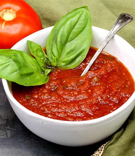 The process of making homemade tomato sauce with fresh tomatoes