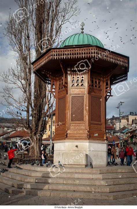 Tematska fotografija Sahat-kule v Sarajevu na Baščaršiji