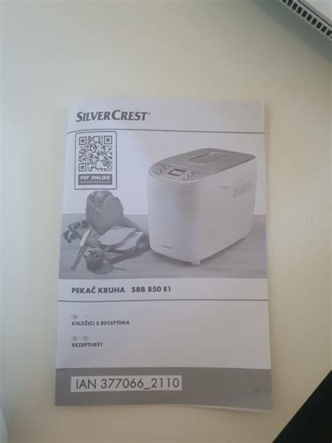 Shema: nadzorna plošča pekača kruha Silvercrest