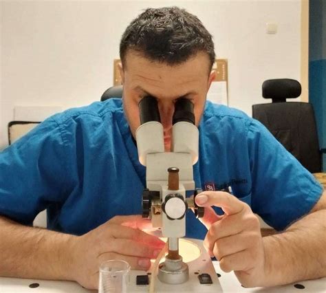 fotografija veterinarja, ki izvaja pregled mesa v klavnici