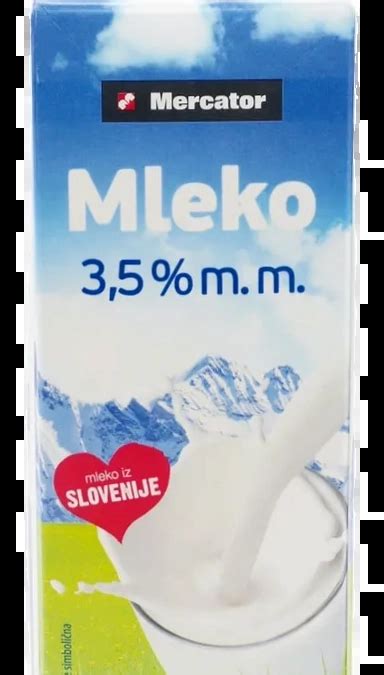 Sveže polnomastno mleko z nabrano smetano na površini
