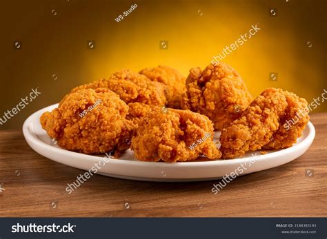 Thematic photo of crispy fried chicken on a plate
