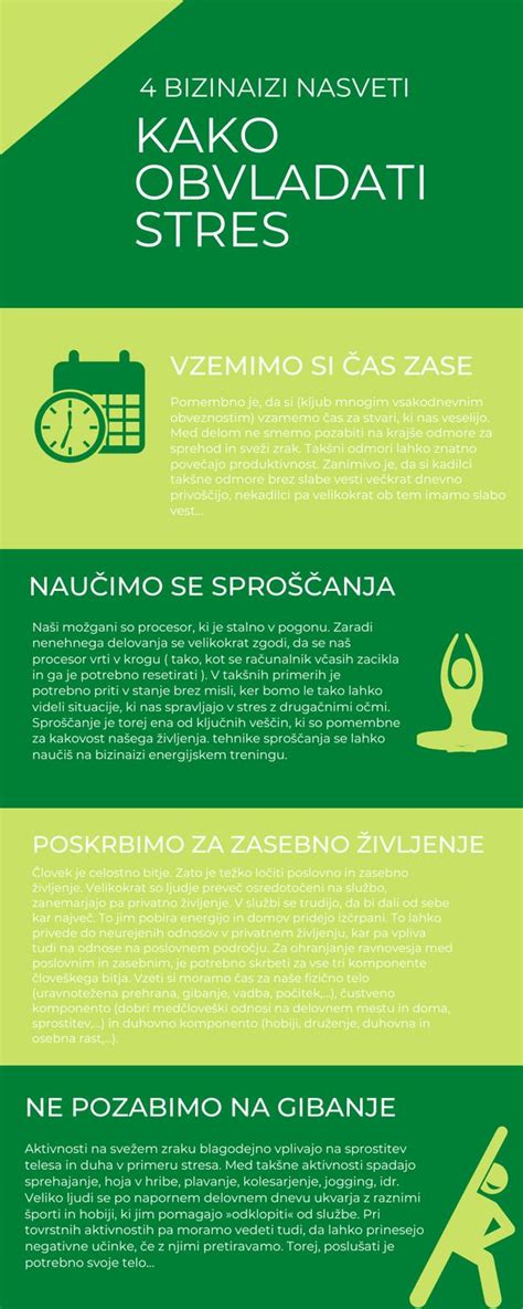 infografika z devetimi nasveti za športno aktivnost