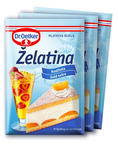 Tematska fotografija pakiranja Dolcela Želatina Fix z raznobarvnimi sladicami