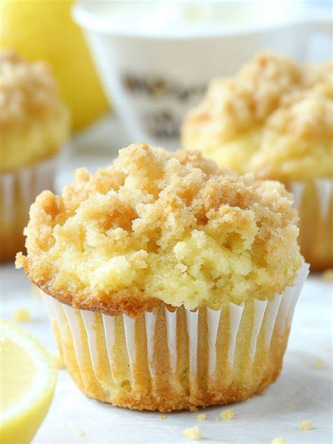 Photo of muffins with a simple lemon glaze