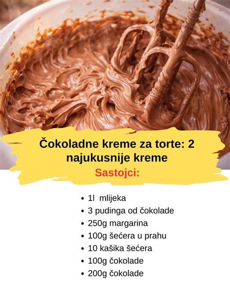 različni načini uporabe čokoladne kreme