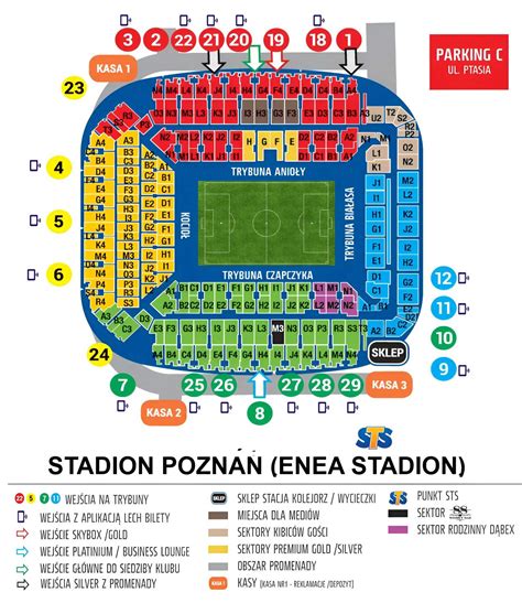 shema tribun in varnostnih con na stadionu, kjer so bili izpostavljeni kritični varnostni manki