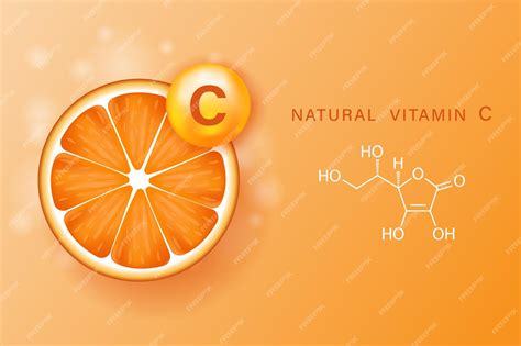 Ilustracija molekule vitamina C v kontekstu zdravja