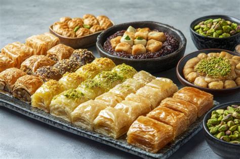 Fotografija: Selekcija grških sladic (baklava, halva, timijanov med) iz Lidla