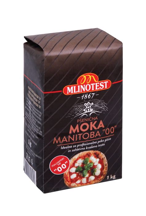 fotografija različnih vrst moke za pico z oznako 