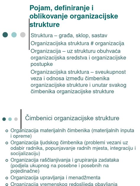 Shema organizacijske strukture javnega zdravstvenega zavoda