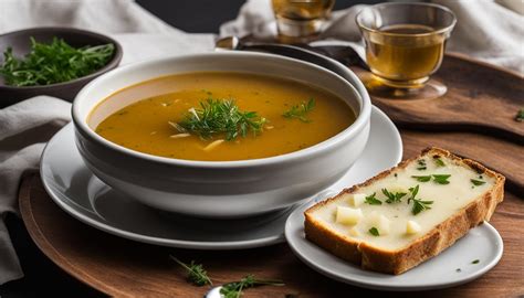 Tematska fotografija gratinirane čebulne juhe v posodici