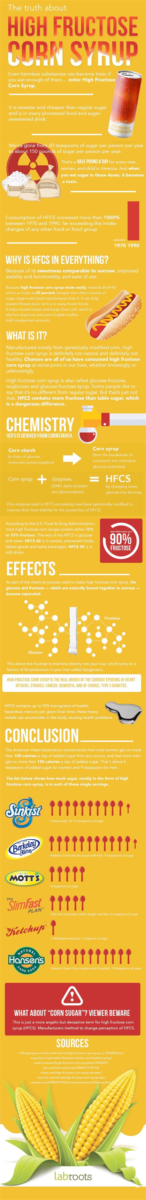 Infographics on the benefits of fructose