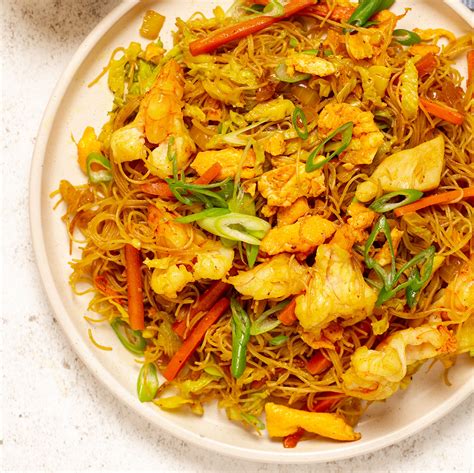 Prikaz vseh sestavin za Singapore Chow Mein