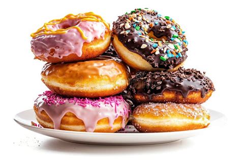 Thematic photo of various coconut chocolate doughnuts on a serving plate, some fried, some baked, with different glazes and toppings.