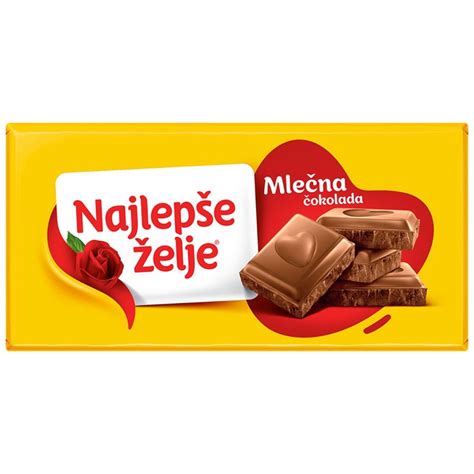 Tematska fotografija kakovostne čokolade Najlepše želje in embalaže