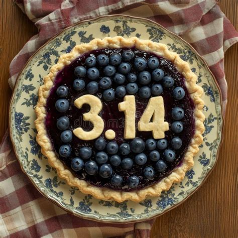 Photo of a decorated blueberry pie