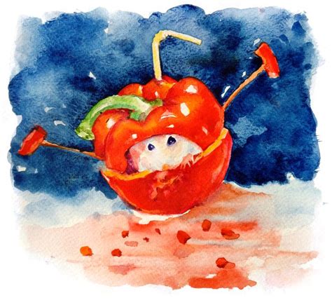 ilustracija različnih vrst paprike