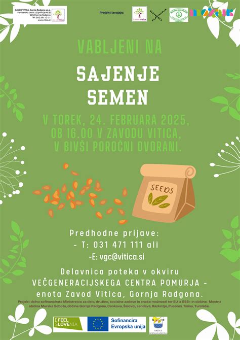 shema optimalnega sajenja semen