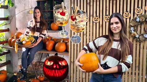 Tematska fotografija jeseni z bučami in odejo