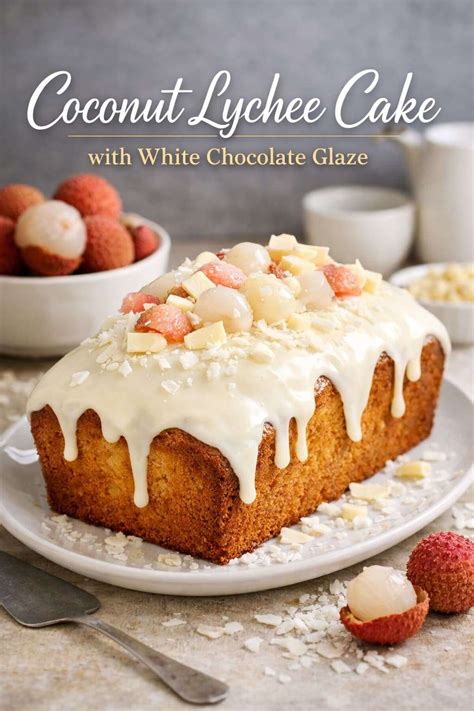 Thematic photo of a cake with a smooth white chocolate glaze