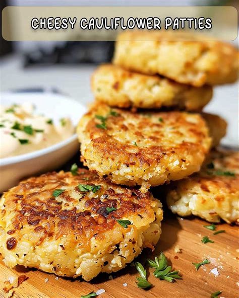 Thematic photo of LCHF cauliflower patties on a plate