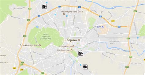 Zemljevid lokacije podjetja v Ljubljani z označeno Letališko cesto