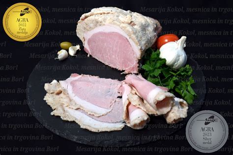 shema postopka zorenja suhih salam z dodatkom hrbtne slanine
