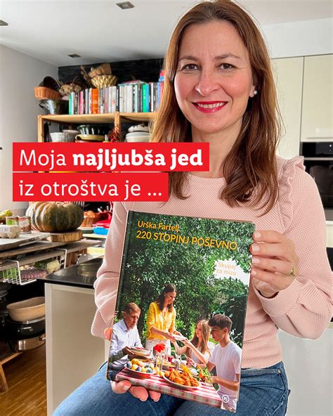Urška Fartelj s svojo kuharsko knjigo