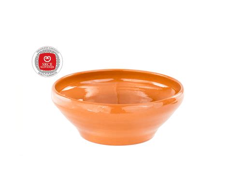 Ročno izdelana lončena skleda z okrasnim vzorcem