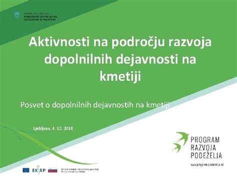 Infografika: Pregled dopolnilnih dejavnosti na slovenskih kmetijah