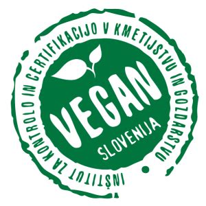 logotip certifikata Vegan in veganske hrane