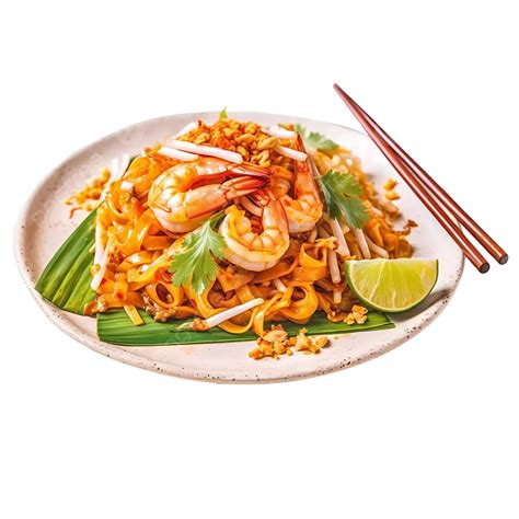 Fotografija turističnega plakata z jedjo Pad Thai