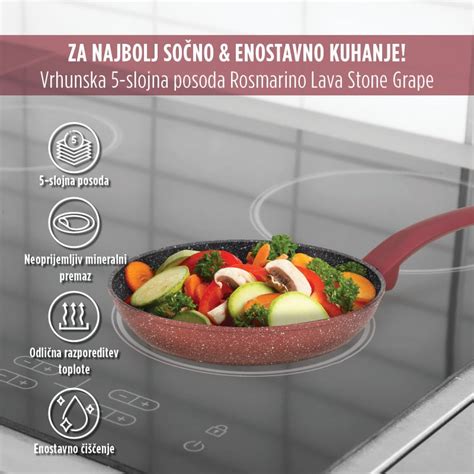 Ponev Lava Stone Grape s premerom 24 cm