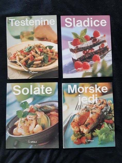 Fotografija različnih jedi na meniju: pice, testenine, solate, sladice