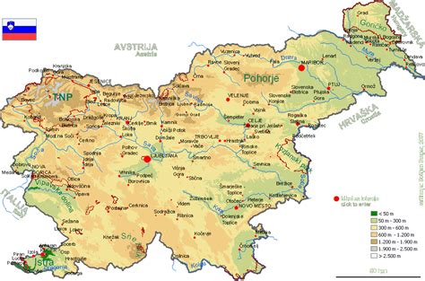 zemljevid Slovenije z označenimi dostavnimi potmi Laborplast