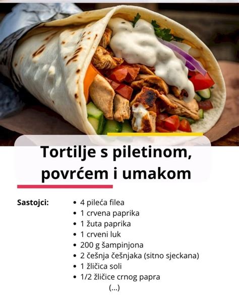 prikaz različnih narezanih zvitkov iz tortilj na servirnem krožniku