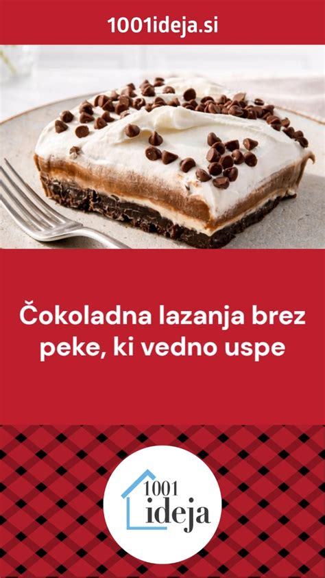 slika narezane čokoladne pite brez peke, ki razkriva plasti