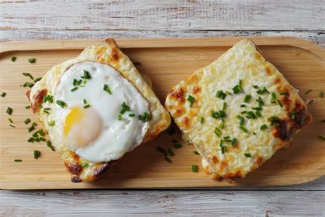 Tematska fotografija francoskih sendvičev, Croque Monsieur in Croque Madame