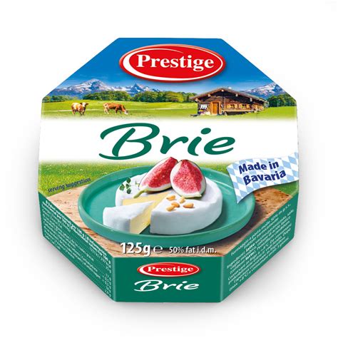 Président Brie sir, cel in prerezan, z miniaturnimi verzijami