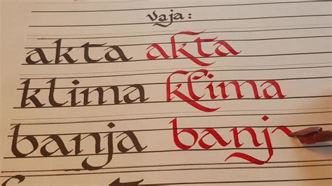 Stara pisava in kaligrafija