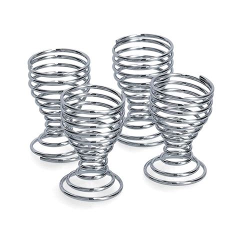 komplet kromiranih posodic za kuhana jajca