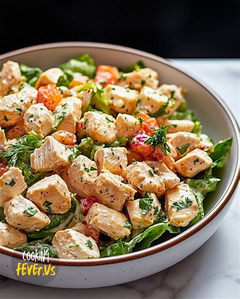 Photo of diced chicken breast for salad