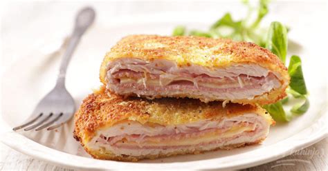 Infografika: glavne sestavine za piščančji cordon bleu