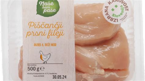 Fotografija svežega piščančjega prsnega fileja