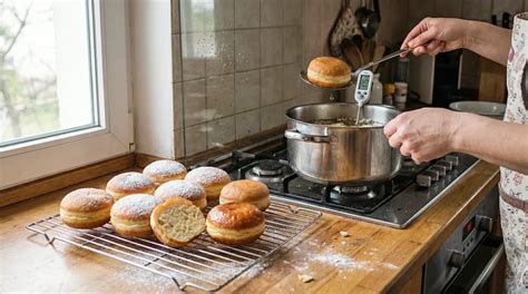prikaz pravilno vzhajanega testa za krofe