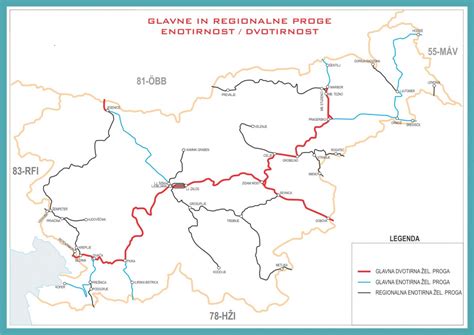 Mapa: Kratke transportne poti v Sloveniji