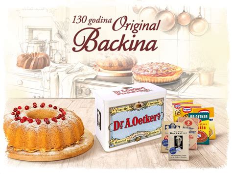 Tematska fotografija Dr. Oetker pecilnega praška in spečenih sladic