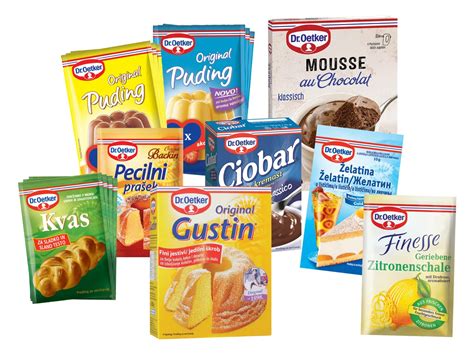 Fotografija brezglutenskih izdelkov Dr. Oetker